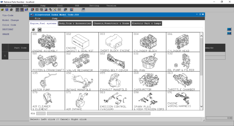 Subaru Fast Europe Electronic Parts Catalog EPC