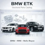 BMW ETK EPC electronic parts catalog showing BMW MINI and Rolls-Royce models