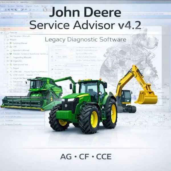 John Deere Service Advisor 4.2 diagnostics for tractors harvesters and construction machines