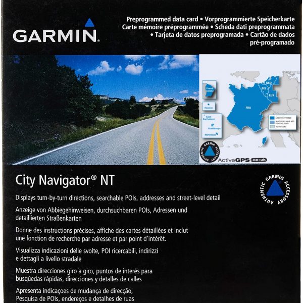Garmin City Navigator NT Europe Maps (France + Benelux)