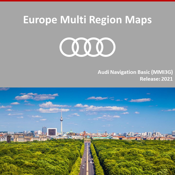 Audi MMI 3G Basic East/West Europe Navigation Maps