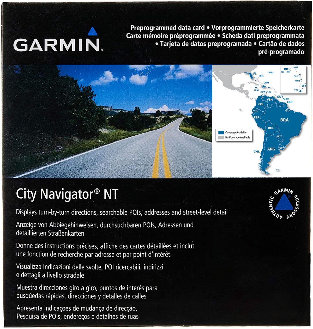 Garmin City Navigator South America NT