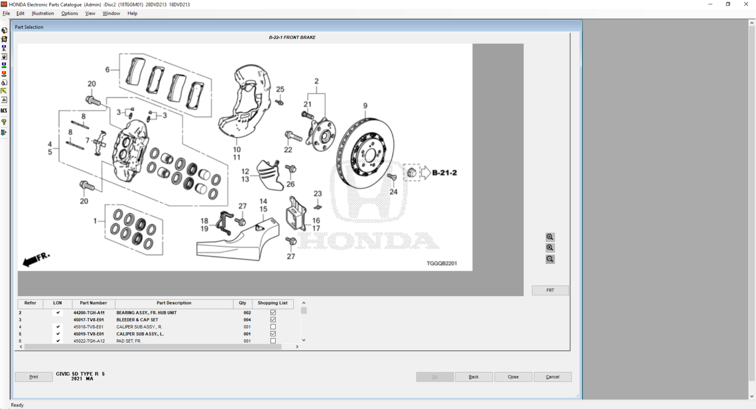 Honda 2022 Electronic Spare Parts Catalog EPC General Market - OBDTotal