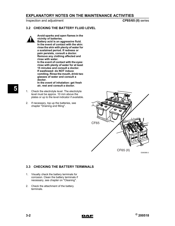 DAF CF65 Series Maintenance & Repair Manual