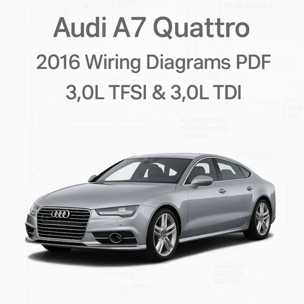 Audi A7 Quattro Prestige 2016 Wiring Diagrams PDF 3.0L TFSI & 3.0L TDI