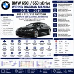 BMW 650i F06 F12 F13 2015 2019 wiring diagram manual PT CAN DME DSC electrical schematics