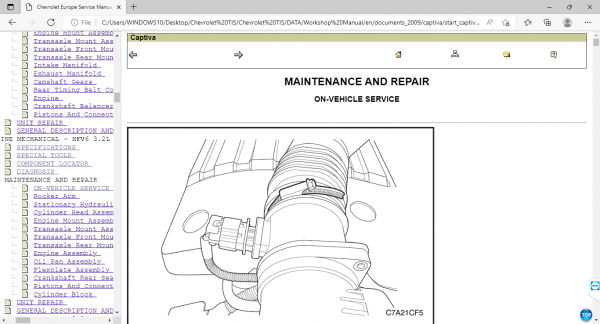 Chevrolet Technical Information Service (TIS) Interactive Service Manuals & Electrical Wiring Diagrams