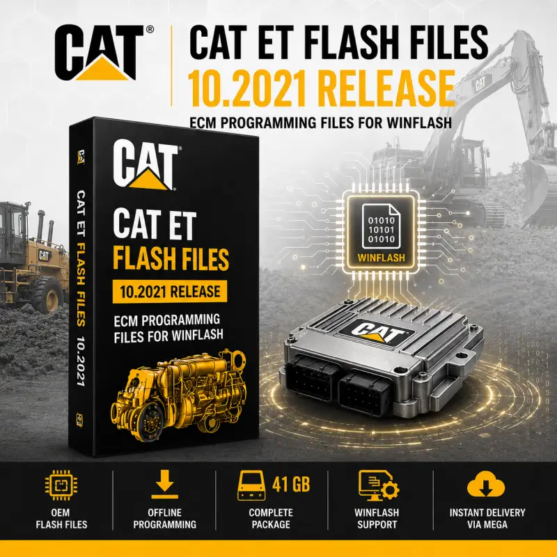 Caterpillar ECM Flash Files Caterpillar CAT ET Flash Files 10.2021 release for ECM programming and WinFlash support