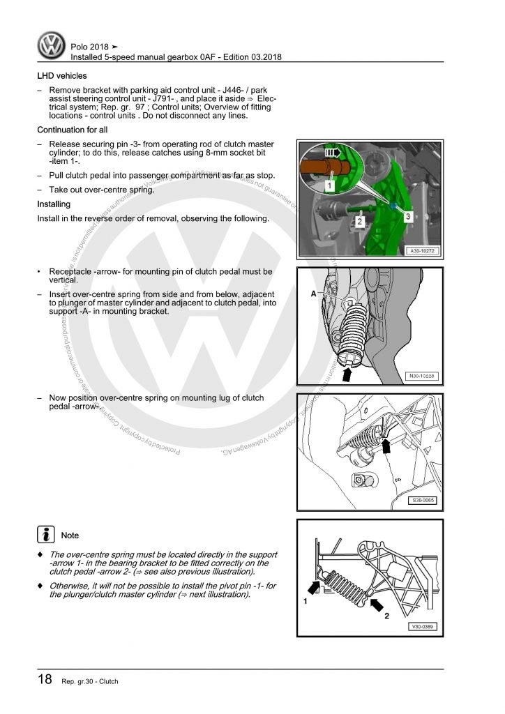 VW 5-Speed Manual Gearbox 0AF OEM Workshop Manual - OBDTotal