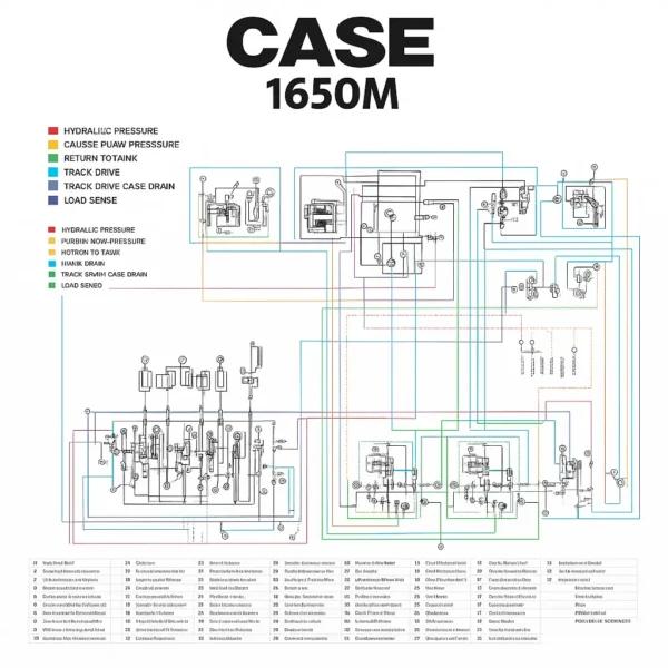 CASE CRAWLER DOZER 1650M Hydraulic Schematic