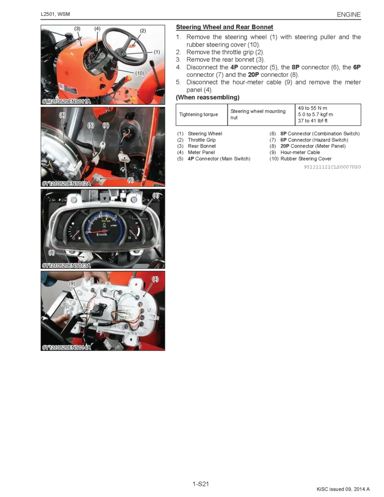 Kubota L2501 Tractor Workshop Manual PDF aService, Maintenance & Hydraulic System