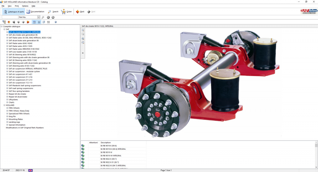 Saf Holland Oem Axles And Suspension Systems Identification Spare Parts