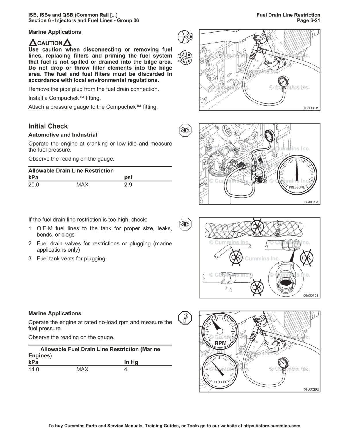 Cummins Engine (ISBe/ISB/QSB) Common Rail Fuel System Service Manual ...