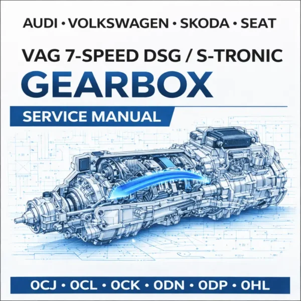 VAG 7 speed DSG S tronic gearbox service manual 0CJ 0CL 0CK 0DN 0DP 0HL transmission maintenance guide