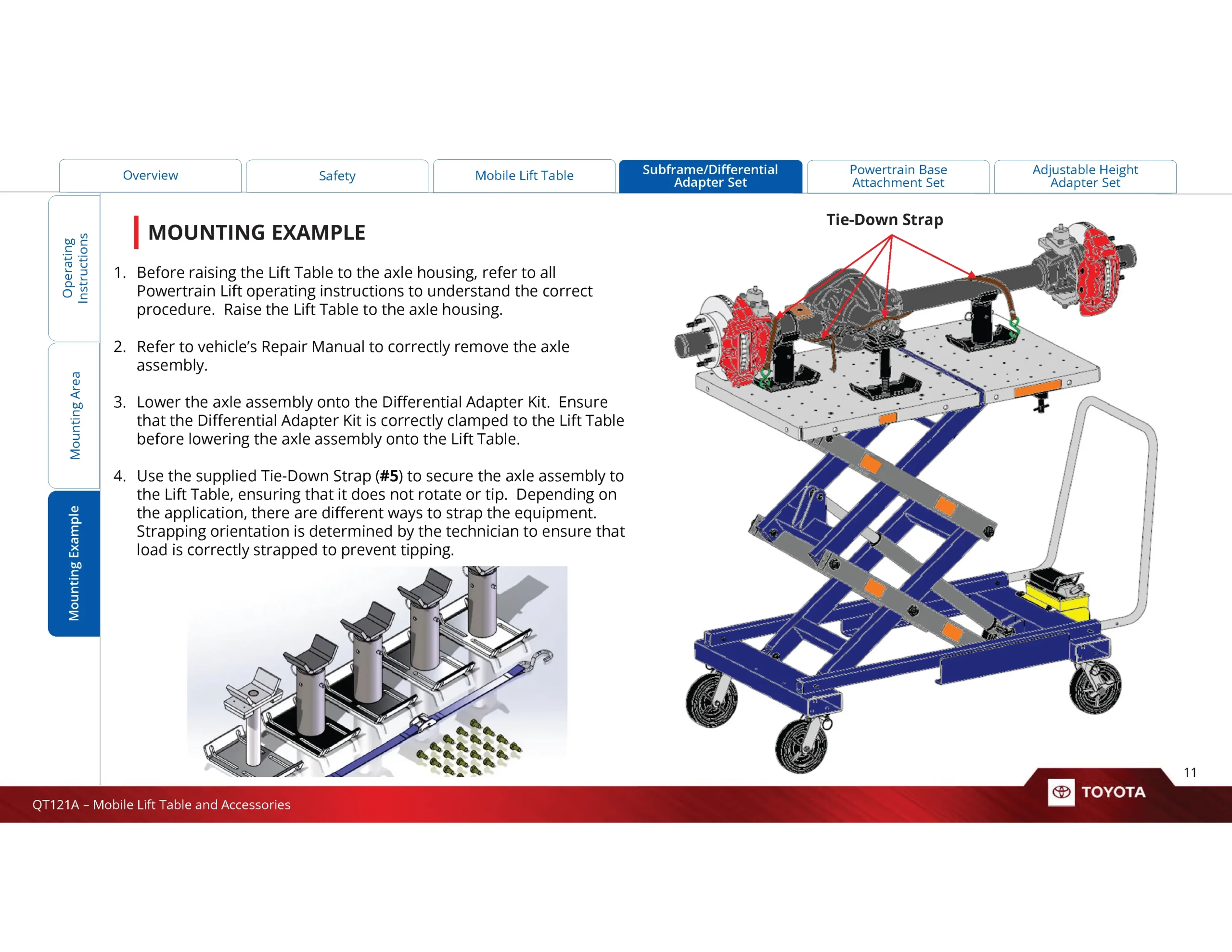 Toyota Prius Prius Prime 2023–2024 Workshop Service Repair Manual - Subframe Differential Adapter Set