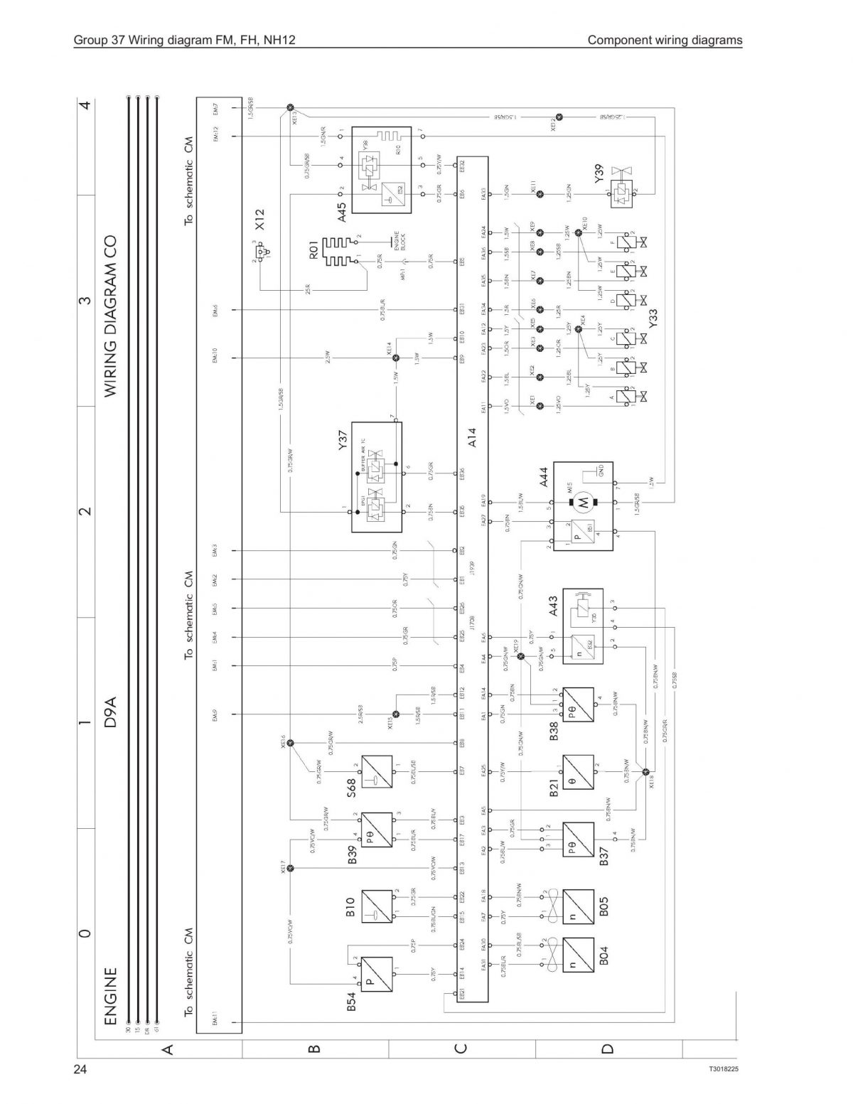 Volvo Truck FM FH NH12 Series Electrical Wiring Diagram Service Manual