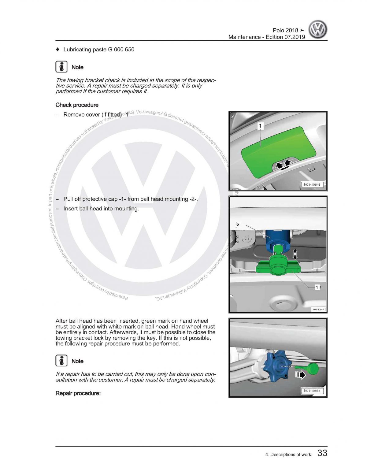 VW Polo (AW-BZ) General Maintenance Workshop Manual