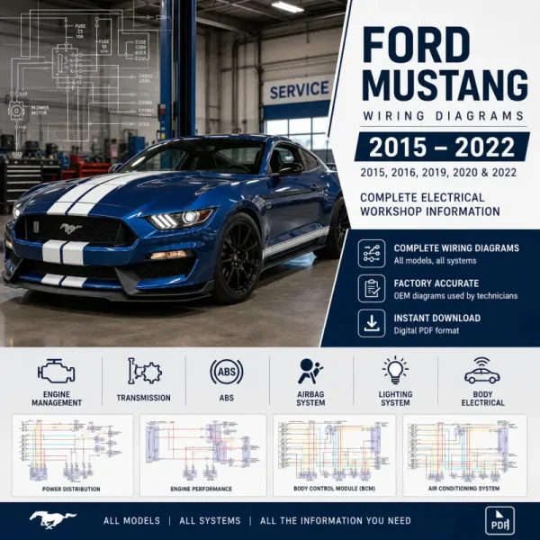 Ford Mustang wiring diagrams 2015 2016 2019 2020 2022 electrical schematics