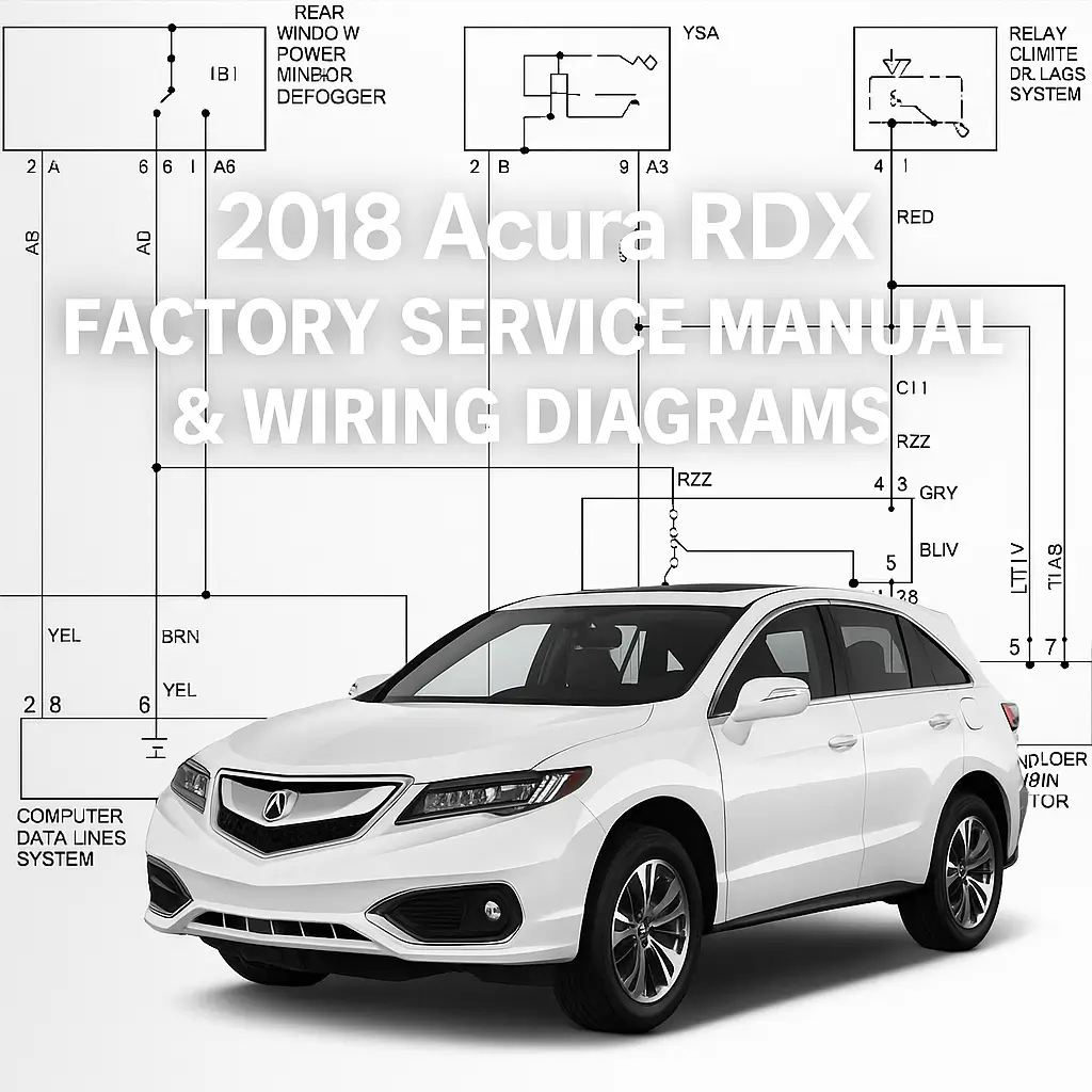 Acura RDX 2018 Factory Service Manual & Wiring Diagrams PDF Acura RDX 2018 Factory Service Manual & Wiring Diagrams PDF
