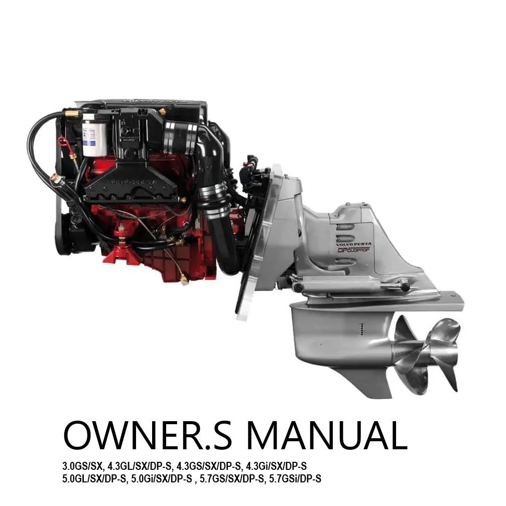 Volvo Penta Marine & Industrial Engine (3.0GS/SX-5.7GSi/SX) Owner’s Manual