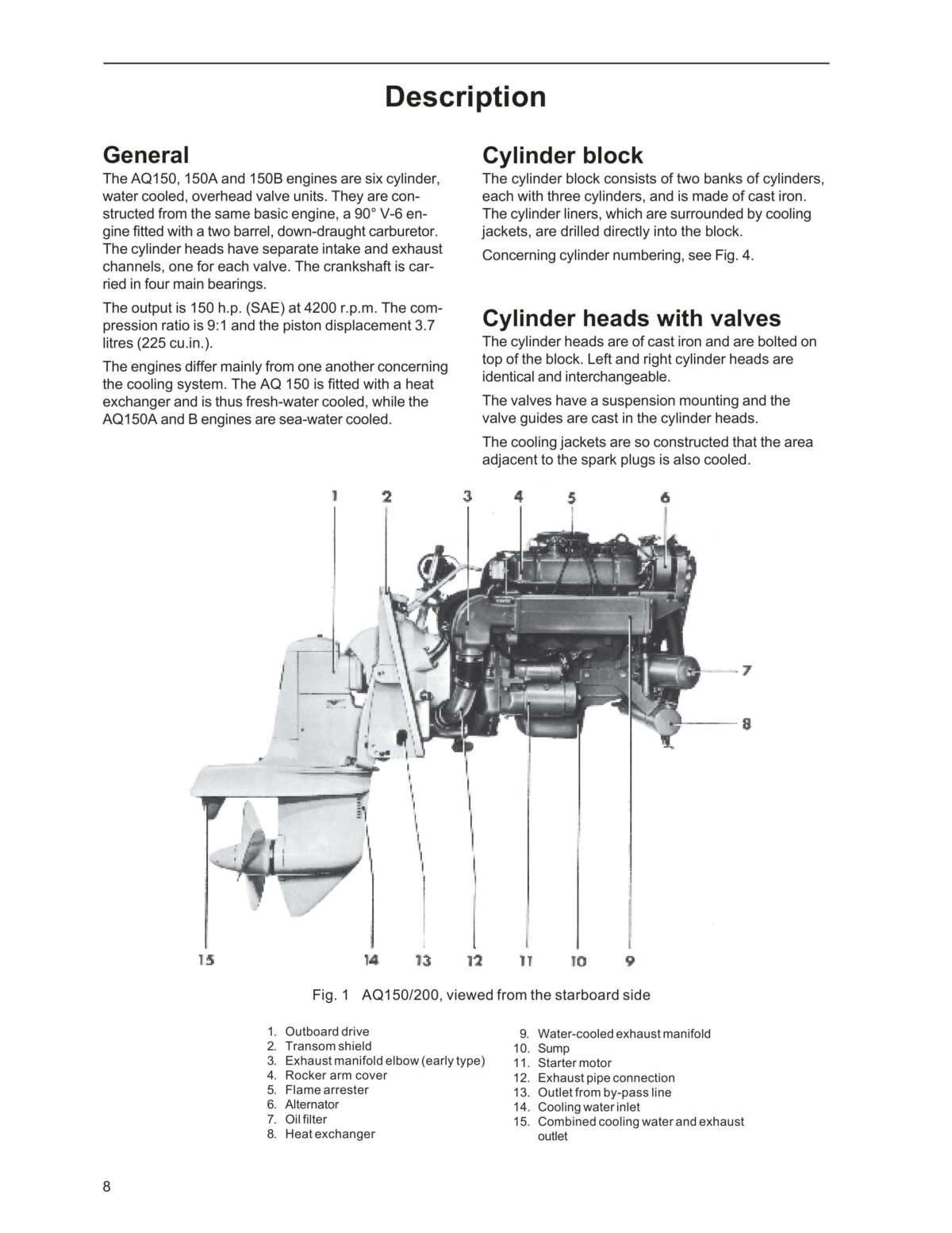 Volvo Penta Marine & Industrial Engine (AQ150, AQ150A, AQ150B) Workshop Manual