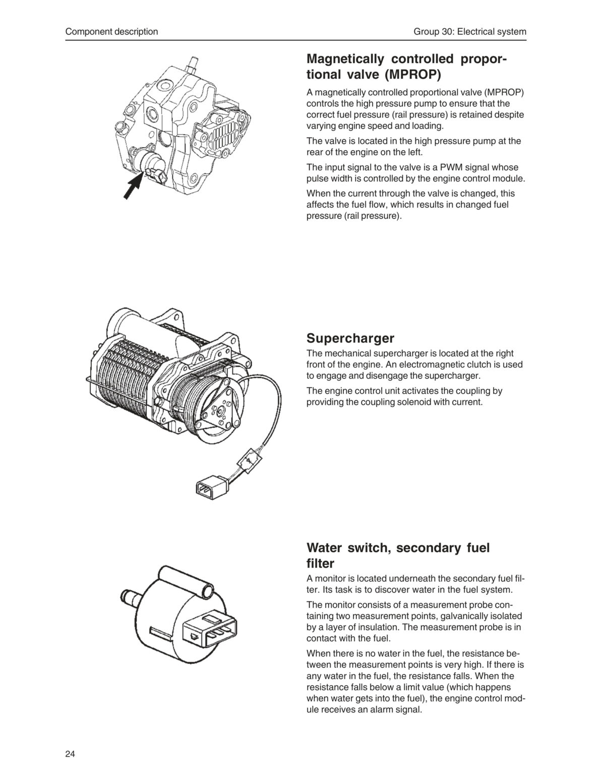 Volvo Penta Marine & Industrial Engine Group 30 Electrical system (IPS 350-600 D4-xxx D6-xxx) Workshop Manual-1