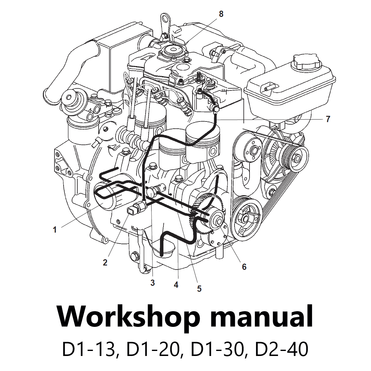Volvo Penta Marine & Industrial Engine (D1-13, D1-20, D1-30, D2-40) Workshop Manual