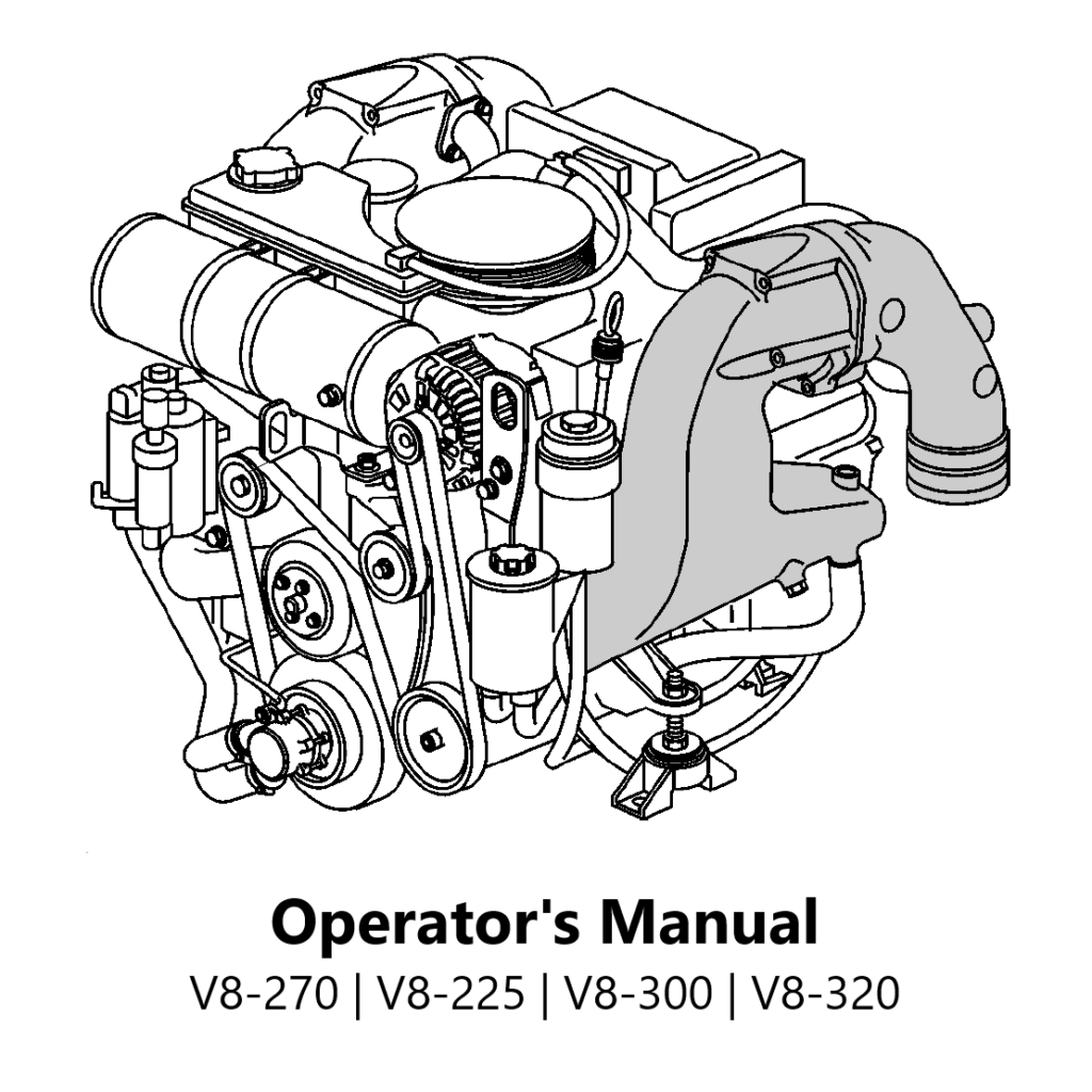 Volvo Penta Marine & Industrial Engine (V8-270, V8-225, V8-300, V8-320) Operator's Manual