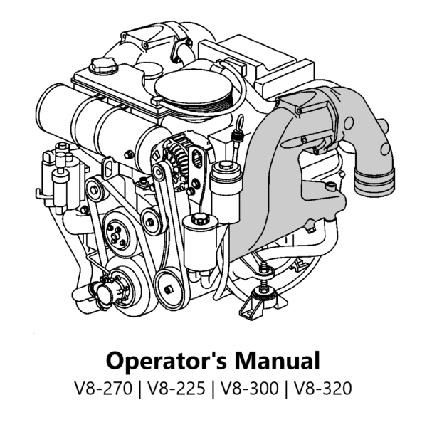 Volvo Penta Marine & Industrial Engine (V8-270, V8-225, V8-300, V8-320) Operator's Manual