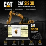 CAT SIS 3D Service Information System with Caterpillar excavator, parts catalog, and service manual interface