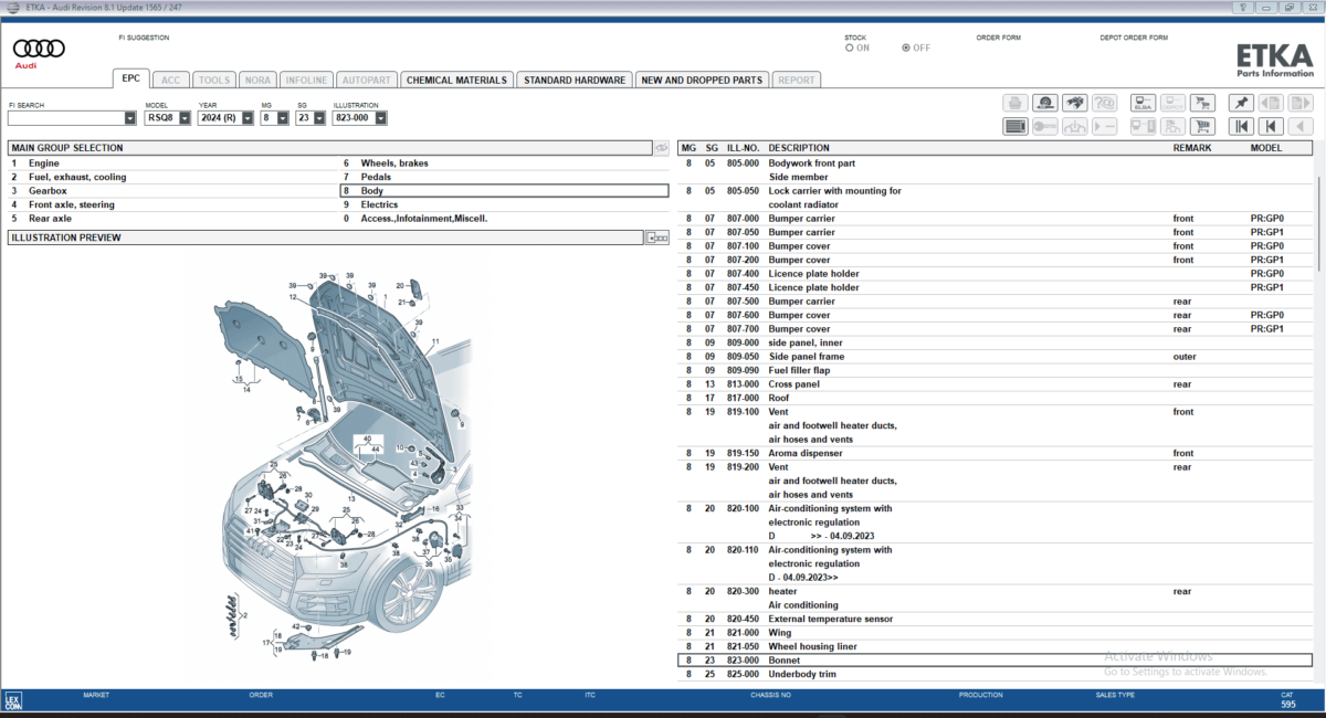 VAG ETKA Electronic Parts Catalog Offline for Volkswagen, Audi, Škoda, SEAT