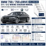BMW 750i and 750i xDrive G11 G12 2016, 2018-2020 wiring diagram manual PDF for 4.4L turbo electrical systems, DME, DSC, PT-CAN, xDrive, power distribution, and OEM circuit schematics