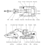 Hyundai Crawler Excavator R250LC-7 Service Repair & Operating Manual