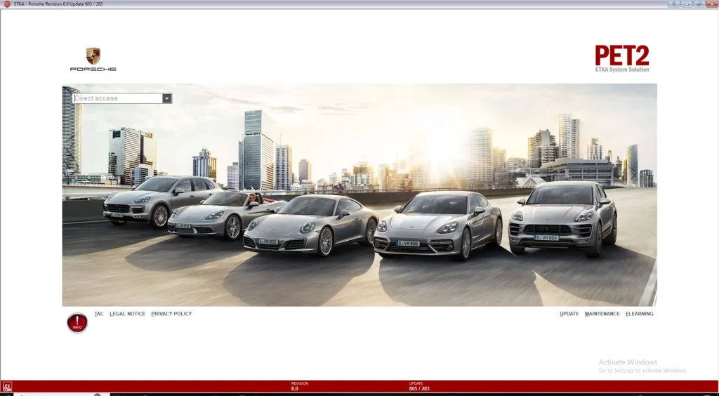 Porsche PET2 PTKA Electronic Parts Catalog Offline
