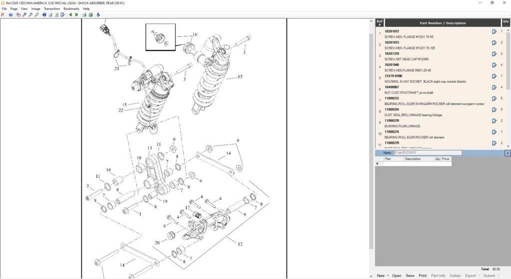 Harley-Davidson & Buell OEM Digital Parts Catalog