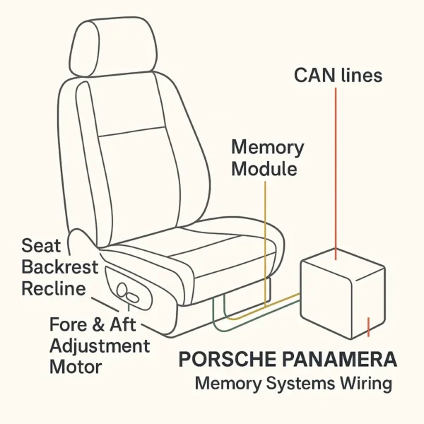 Porsche Panamera Memory Systems Wiring Manual (2015-2016)