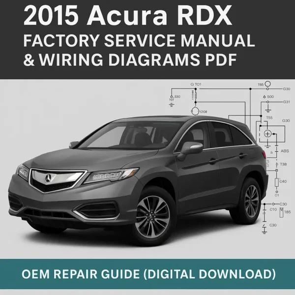2015 Acura RDX Factory Service Manual & Wiring Diagrams PDF