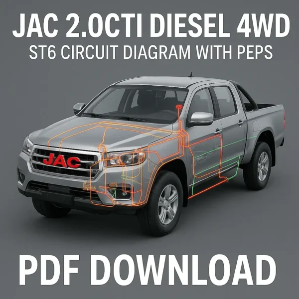 JAC 2.0CTI Diesel 4WD ST6 Circuit Diagram with PEPS | Wiring Schematic PDF