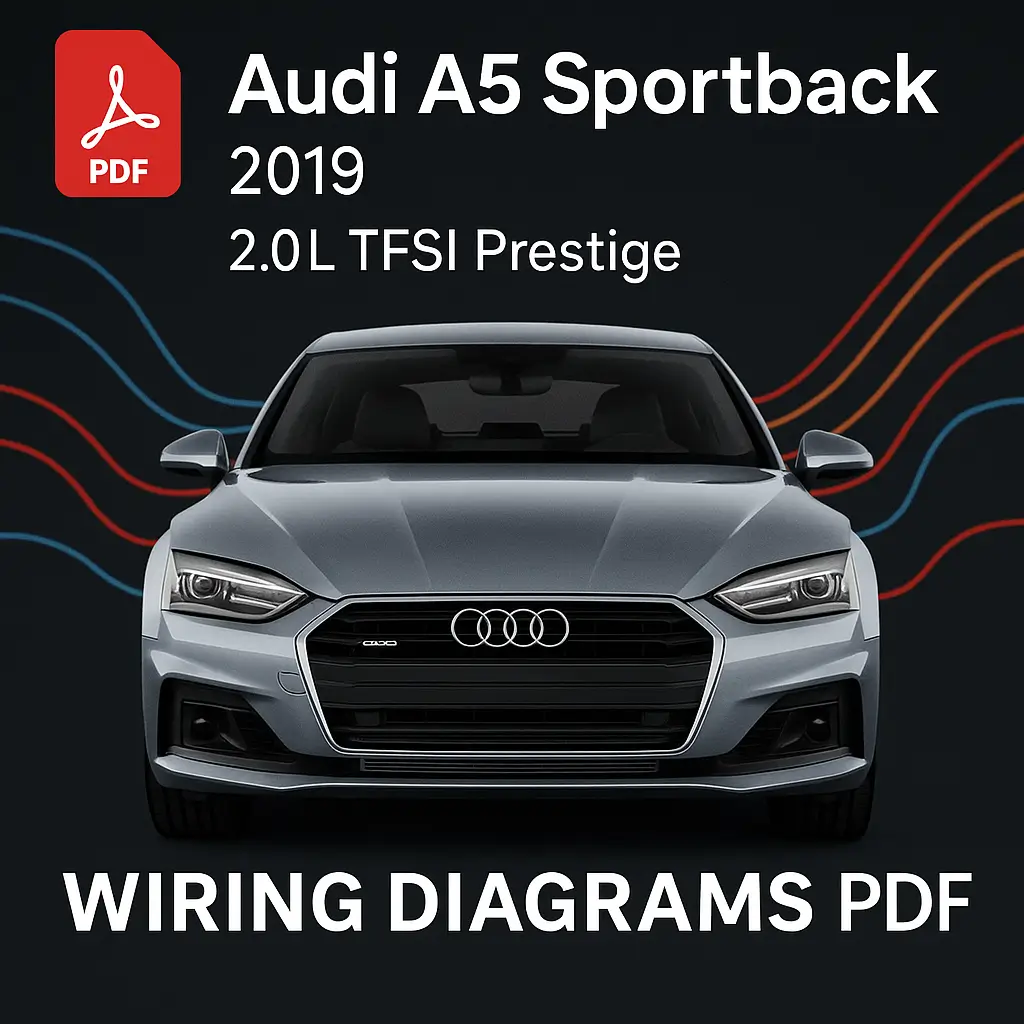 Audi A5 Sportback 2019 Wiring Diagrams PDF 2.0L TFSI Prestige Audi A5 Sportback 2019 Wiring Diagrams PDF 2.0L TFSI Prestige