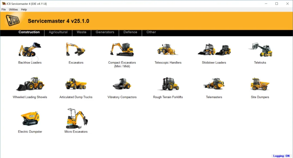 JCB ServiceMaster 4 OEM diagnostic software for tractors