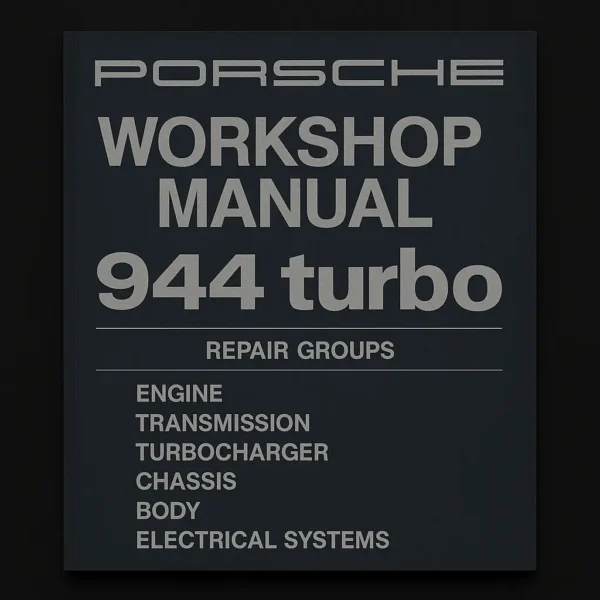 Porsche 944 Turbo Workshop Manual