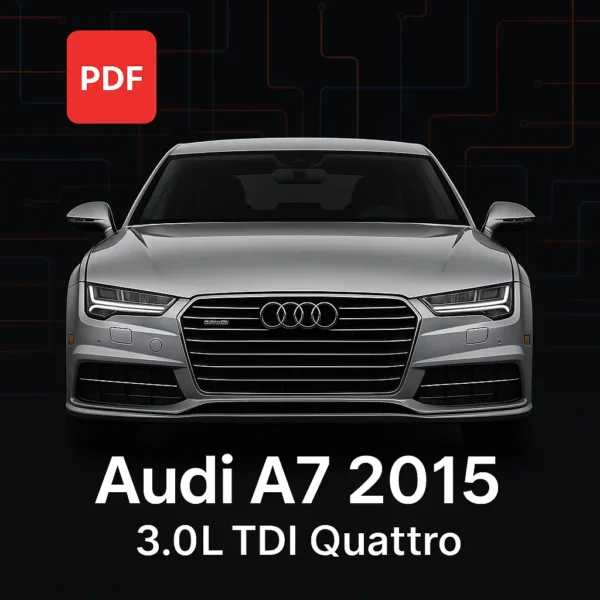 Audi A7 Prestige 2015 Wiring Diagrams PDF 3.0L TDI Quattro