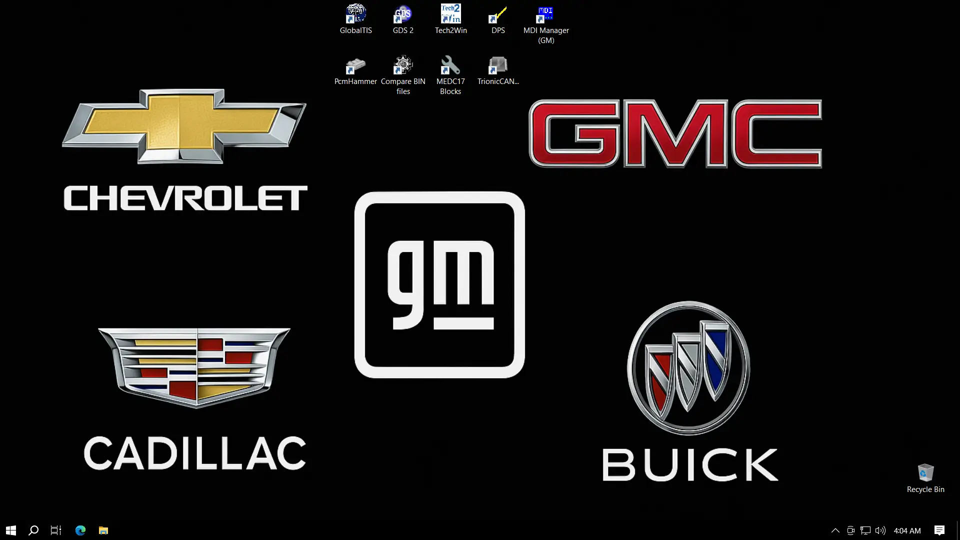 GM diagnostic software bundle GDS2 Tech2Win GlobalTIS on Windows PC