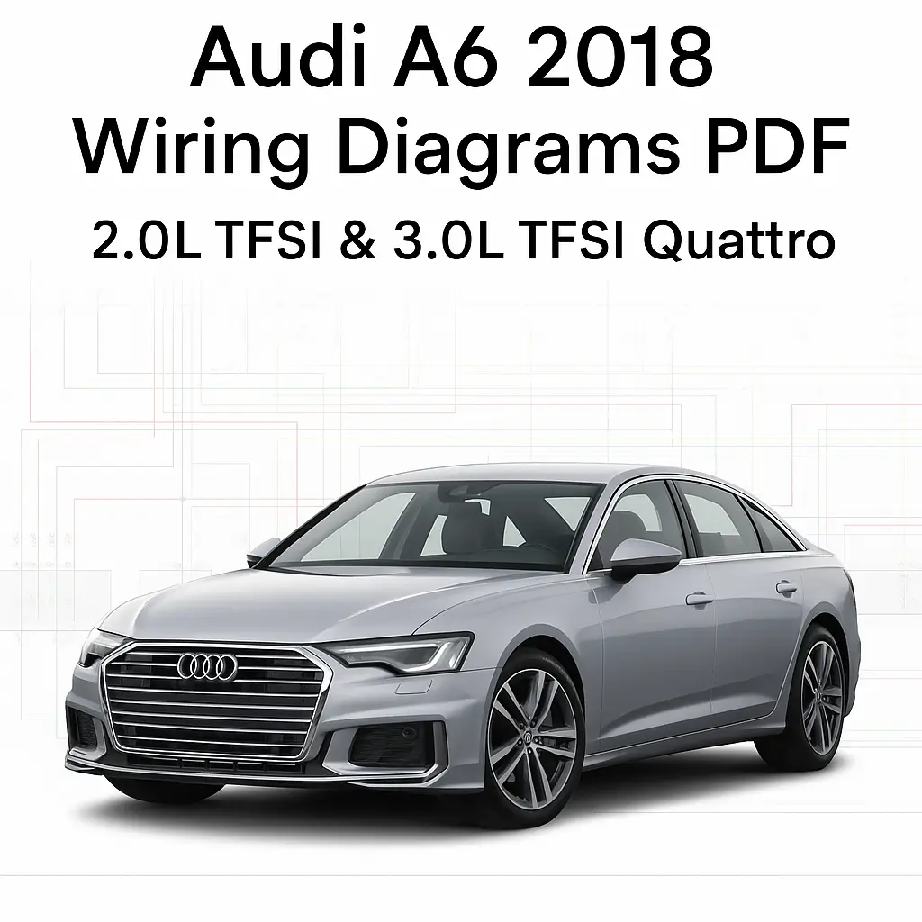 Audi A6 2018 Wiring Diagrams PDF Audi A6 2018 Wiring Diagrams PDF | 2.0L TFSI & 3.0L TFSI Quattro - Image 1