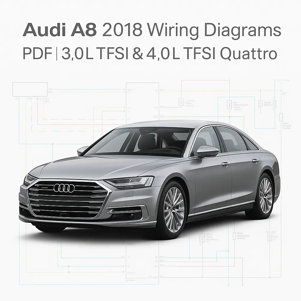 Audi A8 2018 Wiring Diagrams PDF Audi A8 2018 Wiring Diagrams PDF | 3.0L TFSI & 4.0L TFSI Quattro - Image 1
