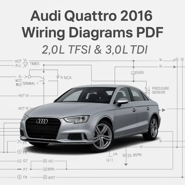 Audi Quattro Premium 2016 Wiring Diagrams PDF 2.0L TFSI & 3.0L TDI