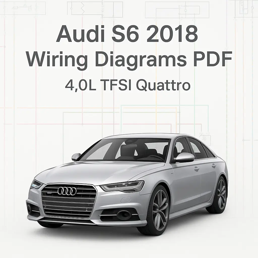 Audi S6 Premium Plus 2018 Wiring Diagrams PDF Audi S6 Premium Plus 2018 Wiring Diagrams PDF | 4.0L TFSI Quattro - Image 1