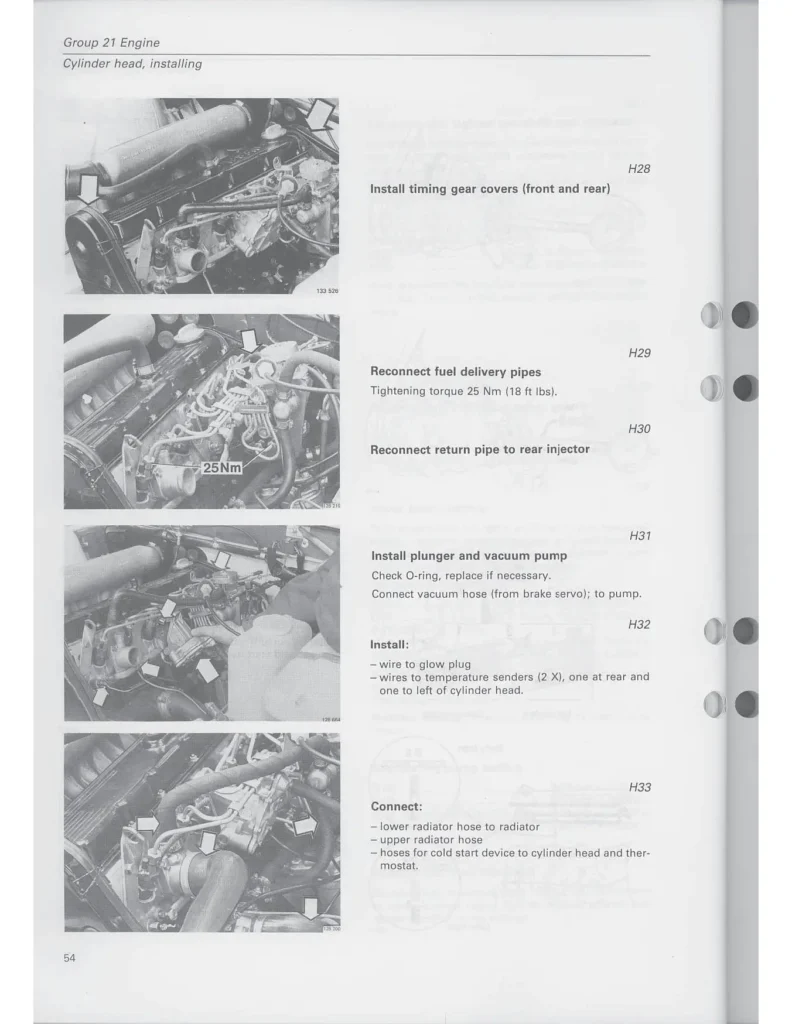 Volvo 240 Engines D20 & D24 Repair Manual PDF Complete Service