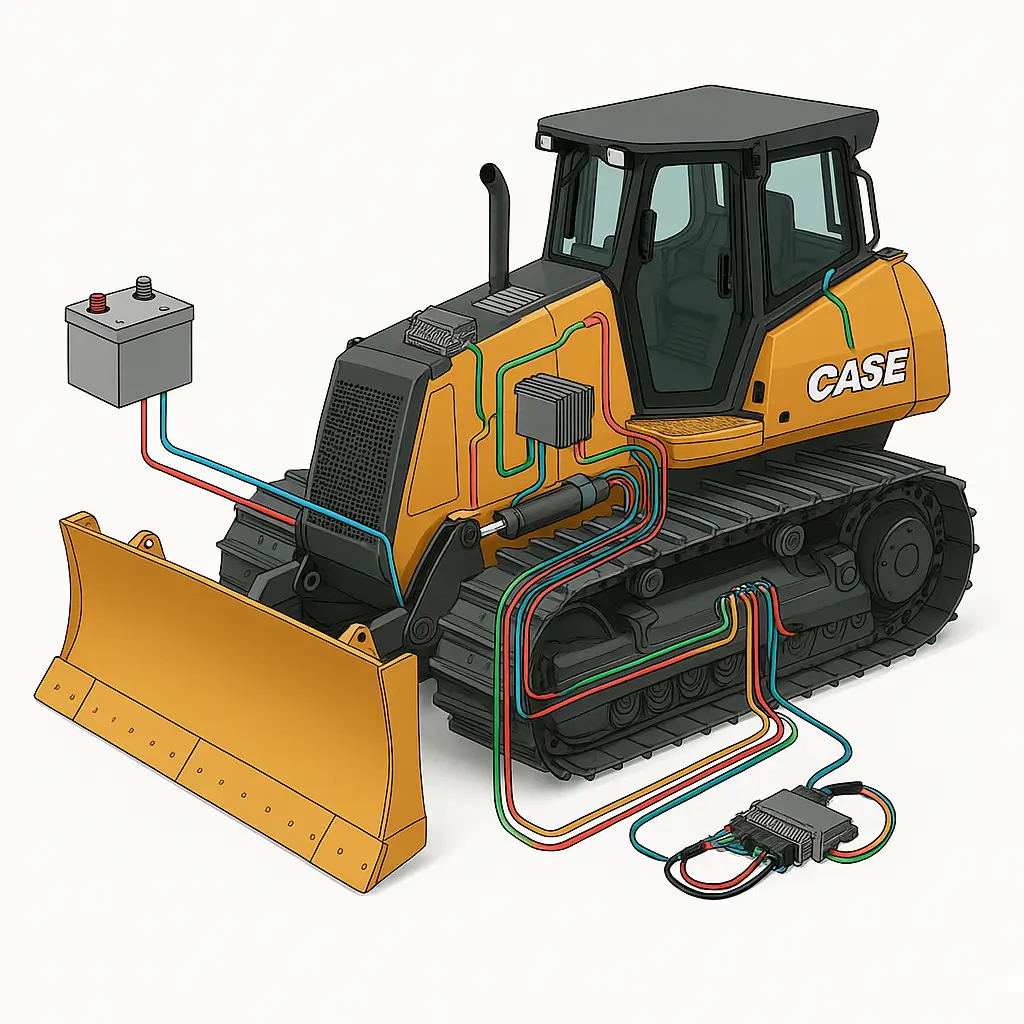 CASE 850M Crawler Dozer Factory Electrical System Service & Wiring Diagram Manual CASE 850M Crawler Dozer Factory Electrical System Service & Wiring Diagram Manual