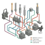 CASE CRAWLER DOZER D180C Hydraulic Schematic